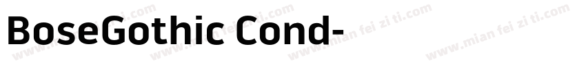 BoseGothic Cond字体转换